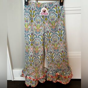 New Jelly The Pug ruffle bottom pants, Girls size 6